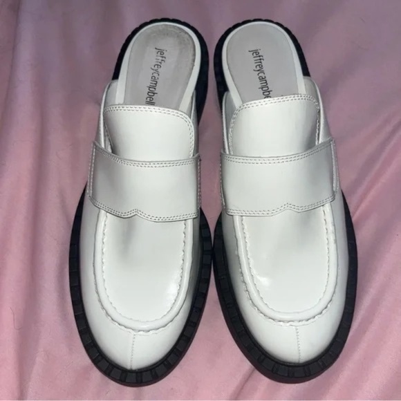 JEFFREY CAMPBELL White Biblio Loafers - Picture 3 of 7